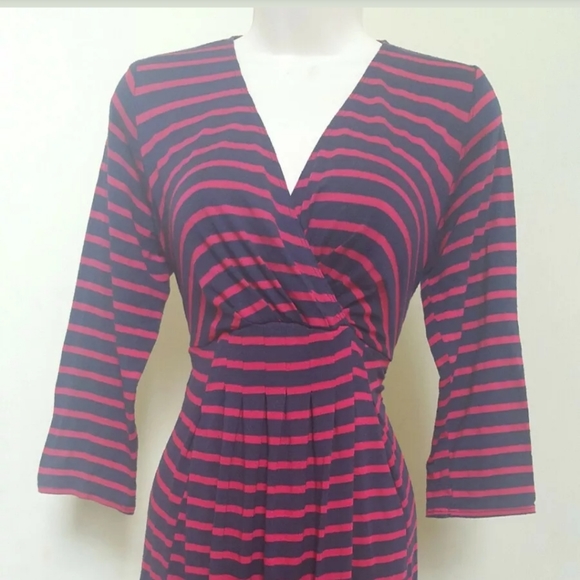 Women red/blue motherhood MATERNITY dress Size s - Picture 3 of 7